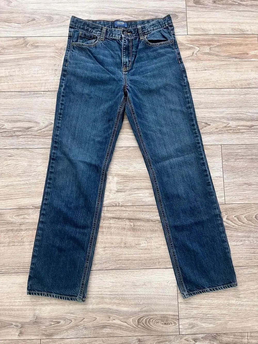 Old Navy Boys Straight Leg Denim Jeans Size 18 Regular